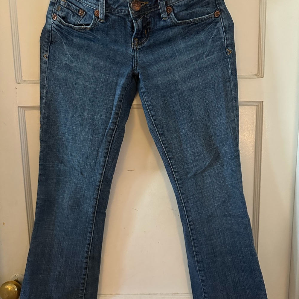 Seven7 Boot Cut Jeans in Deep Blue